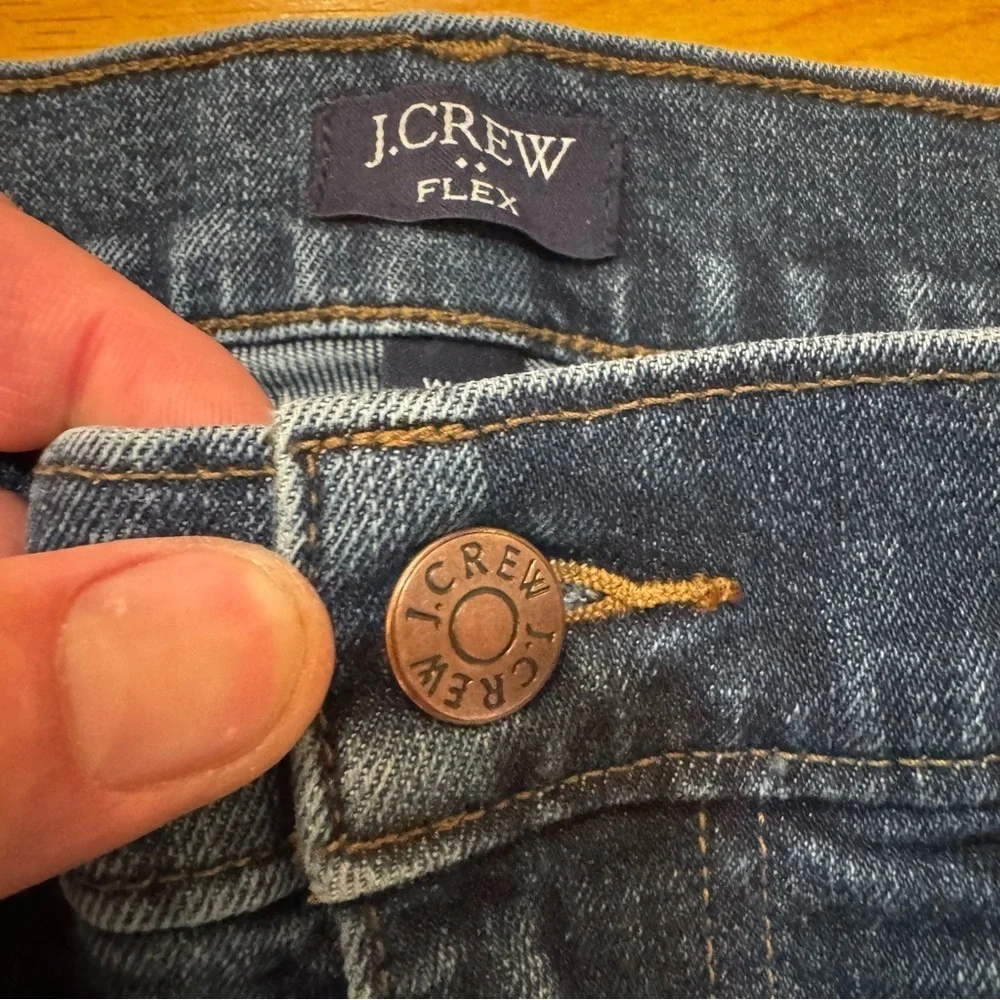 J Crew Jeans Mens Straight Flex Blue Medium Wash Denim 5 Pockets Size 29 x 32